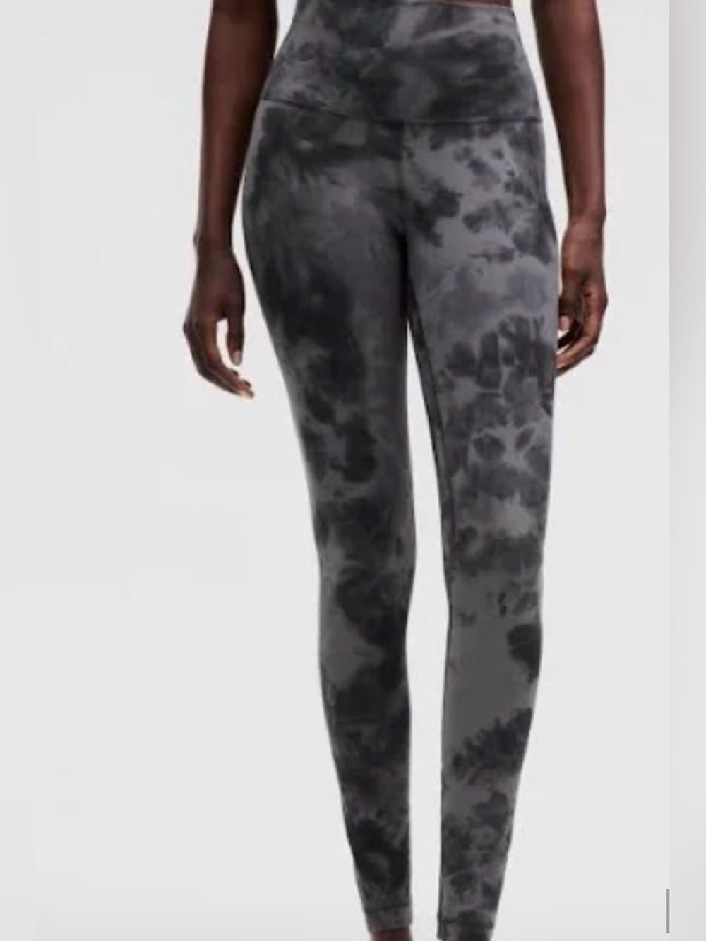 lululemon athletica  Rare Align  Nulu Tie-Dye Black & Gray High-Rise Leggings